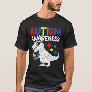 Camiseta El autismo de los dinosaurios rompe el enigma de l