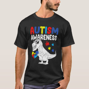 Camiseta El autismo de los dinosaurios rompe el enigma de l