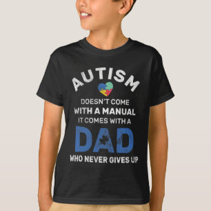 Camiseta El autismo de los hombres nunca renuncia a la conc