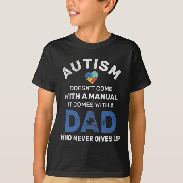 Camiseta El autismo de los hombres nunca renuncia a la conc (Anverso)
