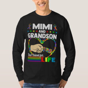 Camiseta El Autismo De Mimi Y Nietos Apoyan El Autismo Del 