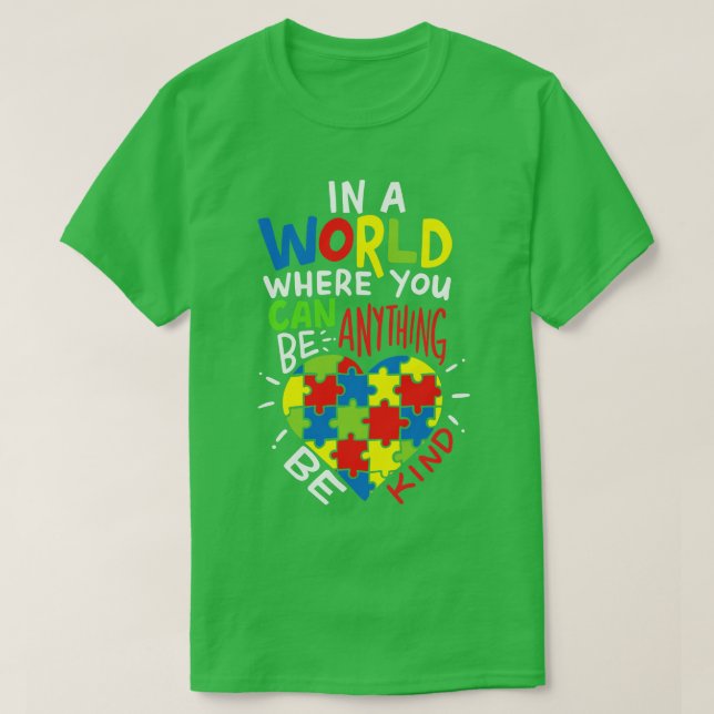 Camiseta El autismo debe ser amable 2 (Diseño del anverso)