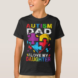 Camiseta El autismo del rompecabezas del corazón papá me en
