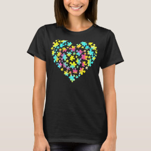 Camiseta El autismo del tinte de los dedos Conciencia del r