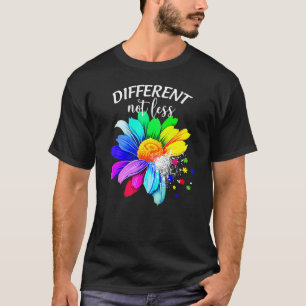 Camiseta El autismo diferente no menos girasol rompe el adv