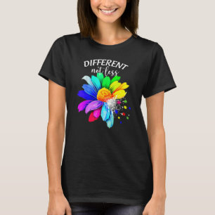 Camiseta El autismo diferente no menos girasol rompe el adv