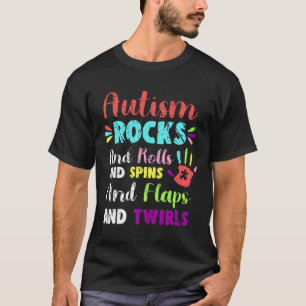 Camiseta El autismo divertido y silencioso roca los giros g
