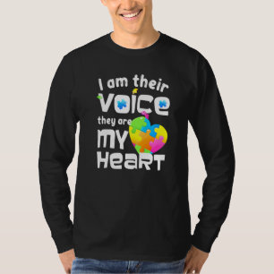 Camiseta El autismo engendra que soy su voz, son mi oído