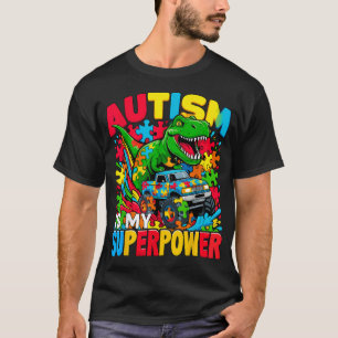 Camiseta El Autismo Es Mi Camión De Monstruo Para Niños Din
