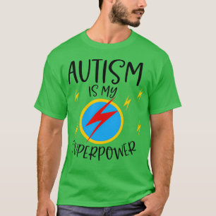 Camiseta El Autismo Es Mi Energía Relámpago De Superpotenci