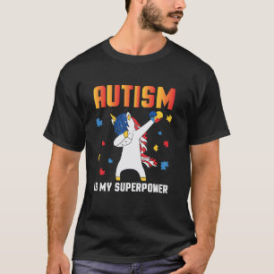 Camiseta El Autismo Es Mi Poder Súper Unicornio Conciencia