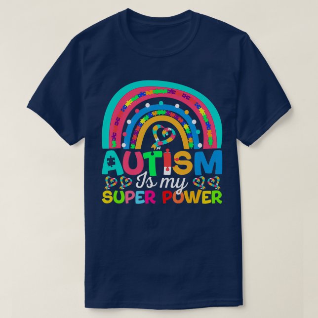 Camiseta El autismo es mi premio al autismo del rompecabeza (Diseño del anverso)