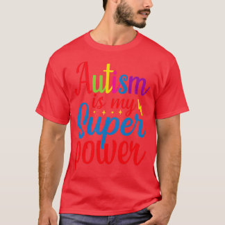 Camiseta El autismo es mi súper poder conciencia del autism