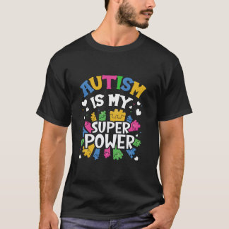 Camiseta El autismo es mi súper poder Concienciación sobre 