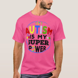 Camiseta El autismo es mi súper poder Día de Conciencia sob