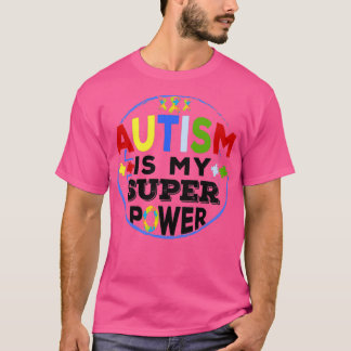 Camiseta El autismo es mi súper poder Día de Conciencia sob