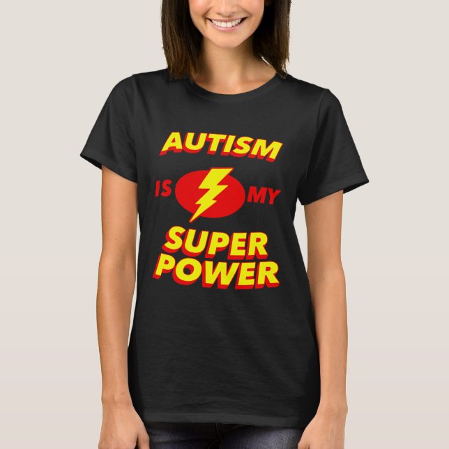 Camiseta El autismo es mi superhéroe de conciencia (Anverso)