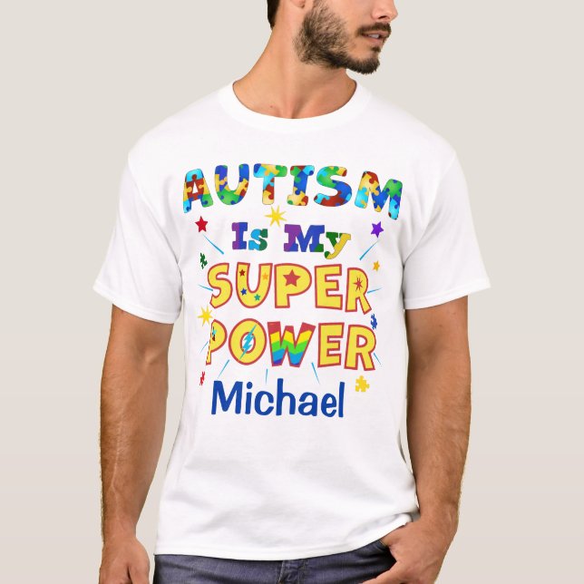Camiseta El autismo es mi superpoder (Anverso)