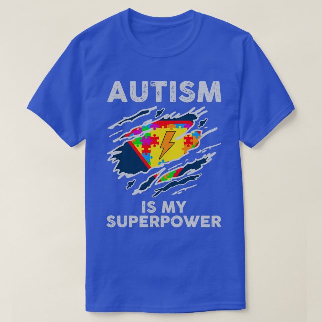 Camiseta El autismo es mi superpoder (Diseño del anverso)