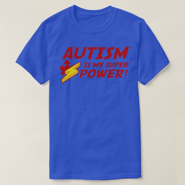 Camiseta El autismo es mi superpoder 2 (Diseño del anverso)