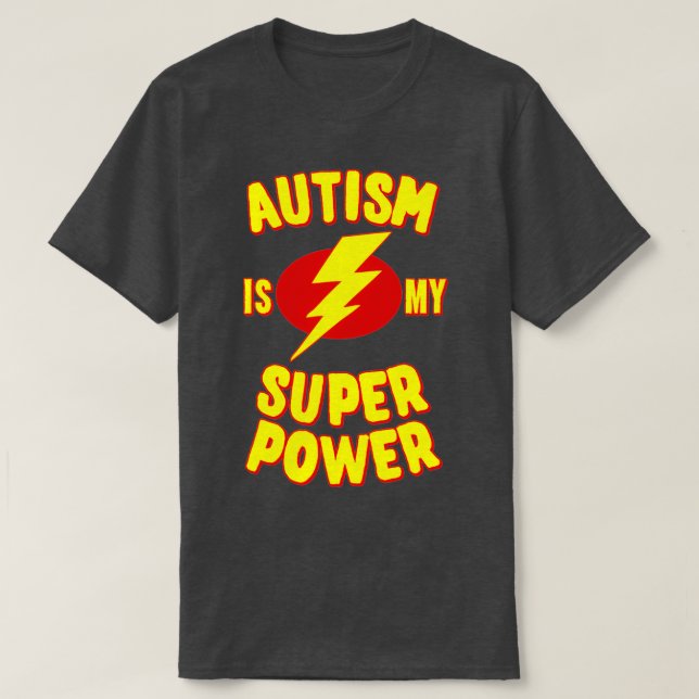 Camiseta El autismo es mi superpoder 5 (Diseño del anverso)