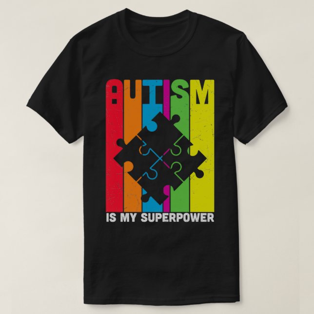 Camiseta El autismo es mi superpoder 7 (Diseño del anverso)