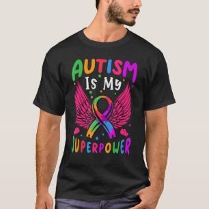 Camiseta El Autismo Es Mi Superpoder Cinta De Rompecabezas 