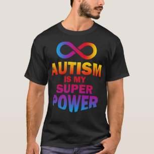 Camiseta El autismo es mi superpoder colorido
