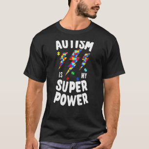 Camiseta El Autismo Es Mi Superpoder Conciencia Del Autismo