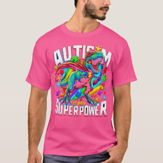 Camiseta El Autismo Es Mi Superpoder Conciencia Sobre El Au