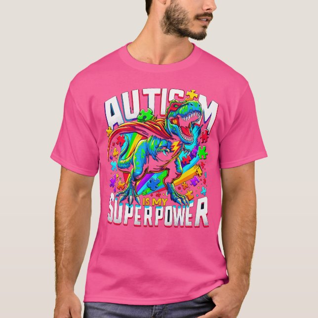 Camiseta El Autismo Es Mi Superpoder Conciencia Sobre El Au (Anverso)