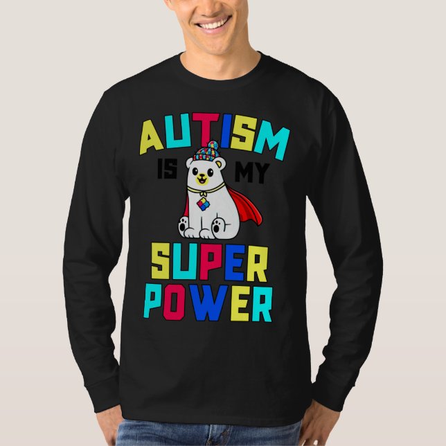 Camiseta El autismo es mi superpoder de conciencia para niñ (Anverso)