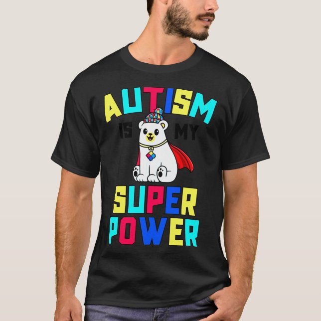 Camiseta El autismo es mi superpoder de conciencia para niñ (Anverso)