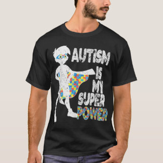 Camiseta El Autismo Es Mi Superpoder, La Conciencia Del Aut