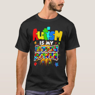Camiseta El Autismo Es Mi Superpoder Mes de Concientización