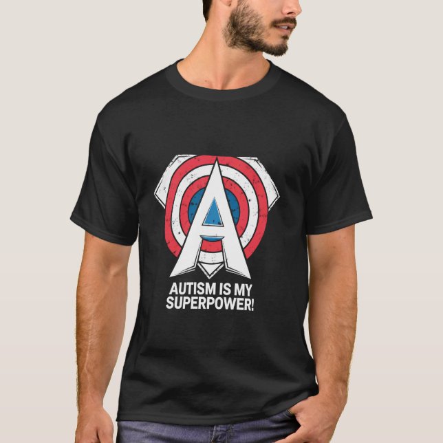 Camiseta El autismo es mi superpoder Motivacional Concienci (Anverso)