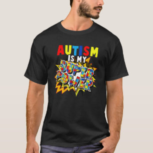 Camiseta El Autismo Es Mi Superpoder Niño Conciencia Del Au