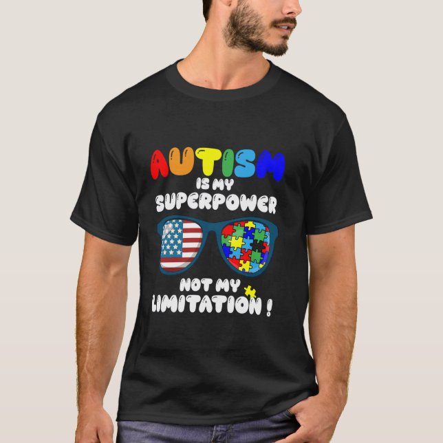 Camiseta El autismo es mi superpoder, no mi limitación US G (Anverso)
