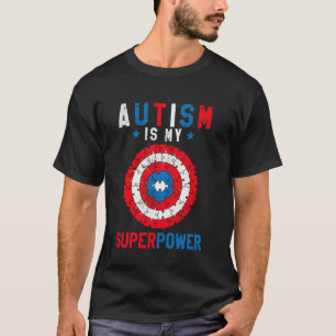 Camiseta El Autismo Es Mi Superpoder Rompecabezas Orgullo C