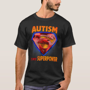 Camiseta El Autismo Es Mi Superpoder Superhéroe Rompecabeza