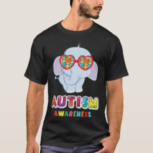 Camiseta El autismo es mi talento increíble bebé elefante a
