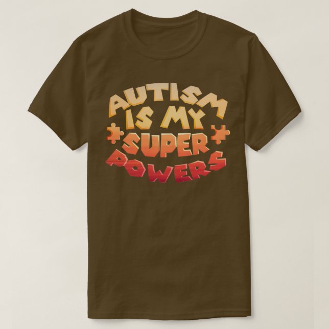Camiseta El autismo es mi trastorno de conciencia del TDAH  (Diseño del anverso)