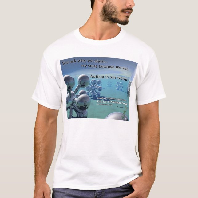 Camiseta - el autismo es nuestro mundo (Anverso)