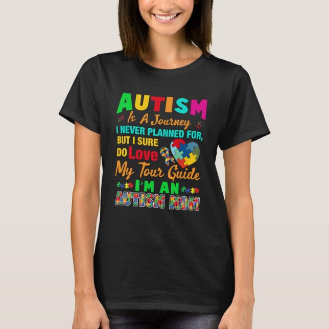 Camiseta El autismo es un viaje en el que soy un autismo qu (Anverso)