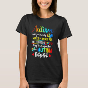 Camiseta El autismo es un viaje Mamá del autismo Conciencia