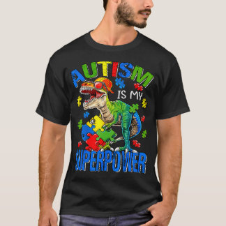 Camiseta El autismo ex autismo de dinosaurio es mi autismo 