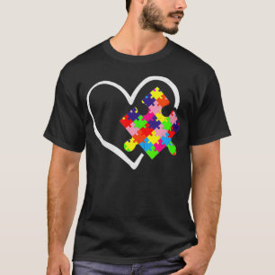 Camiseta El Autismo femenino Concienciación Día Puzzle Amor