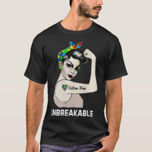 Camiseta El autismo femenino, la inquebrantable alarma mund