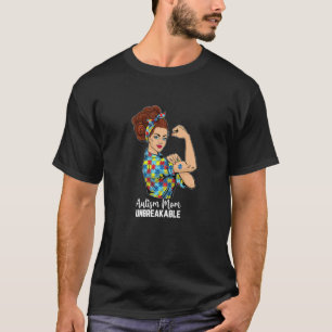 Camiseta El autismo femenino, la madre, un autismo inquebra