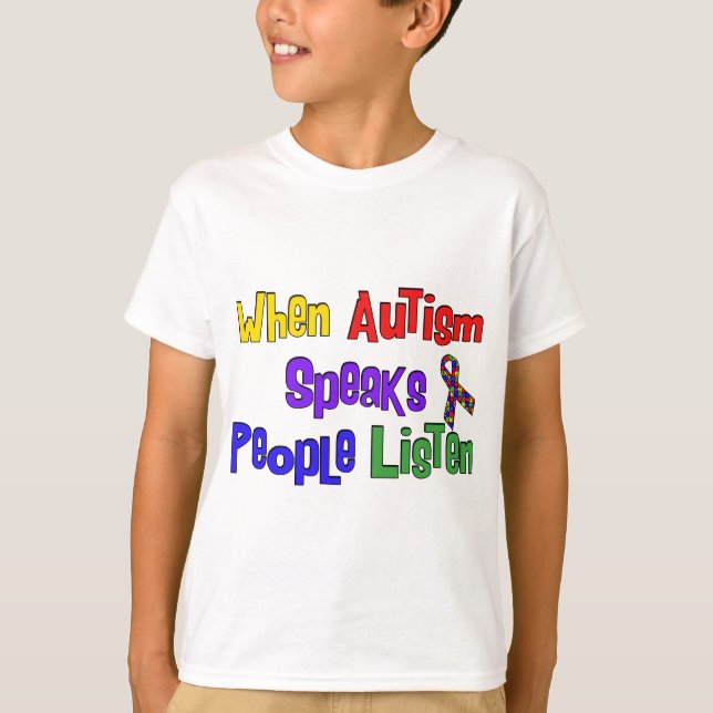 Camiseta El autismo habla (Anverso)